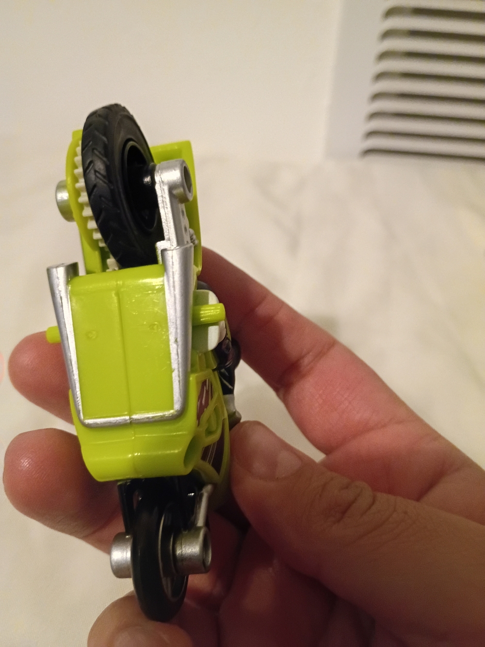 Green Kids Motorcycle Toy with Rider - Unbranded - Picture 6 of 9